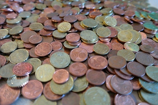 drobné mince, centy